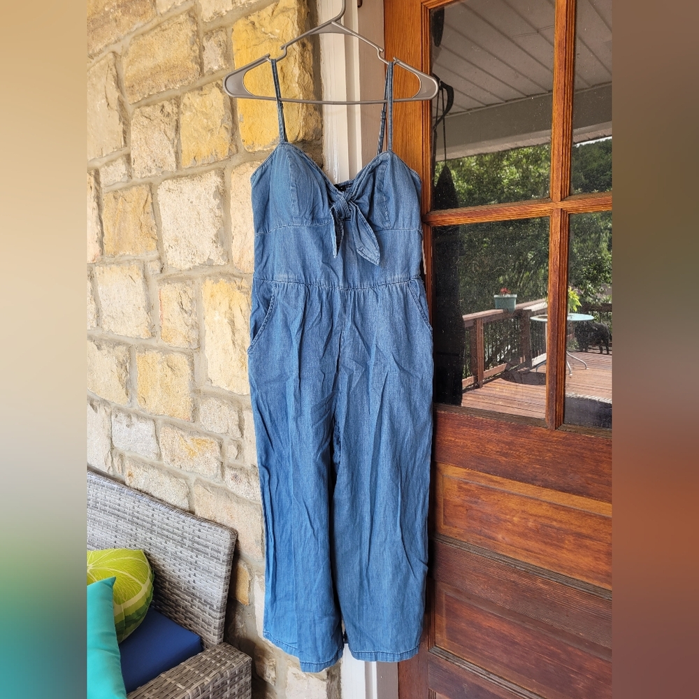 Women's Wide Leg Denim Jumper